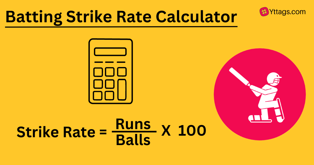 Batting Strike Rate Calculator