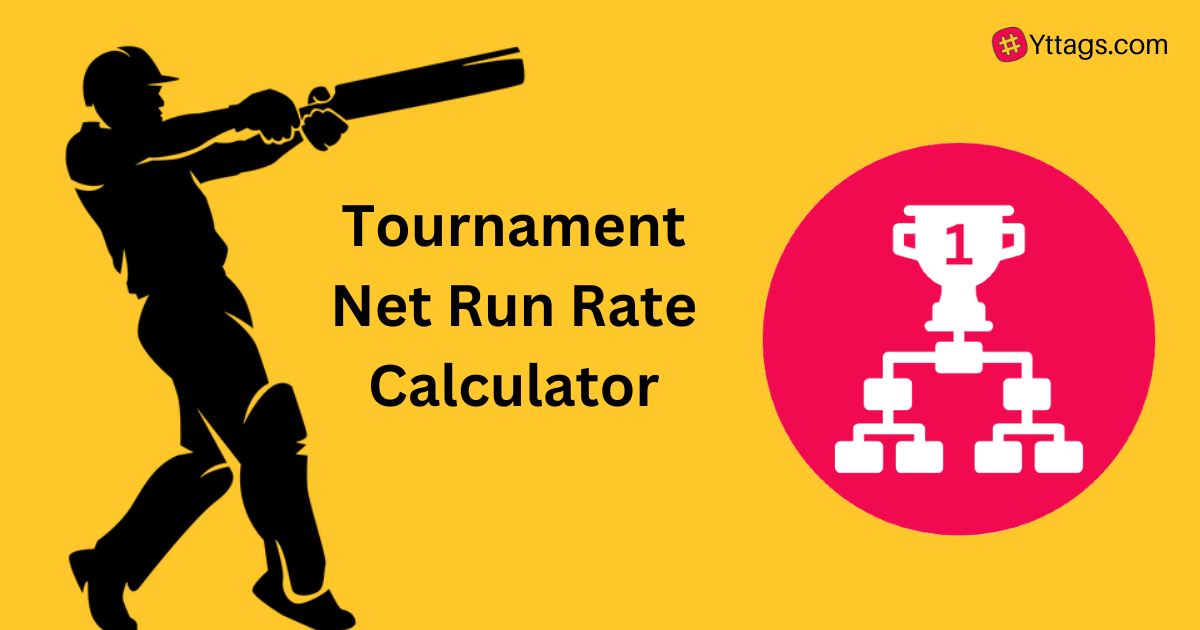 Tournament Net Run Rate Calculator