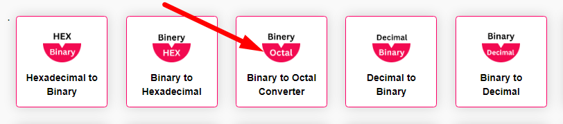 Binary to Octal Converter Step 1