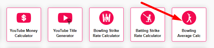 Bowling Average Calculator Step 1