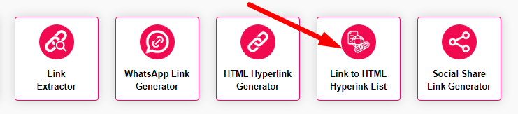 Link to HTML Hyperlink List Generator Step 1