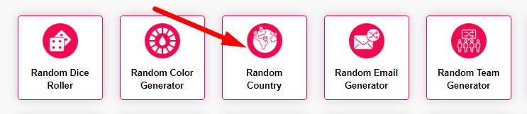 Random Country Generator Step 1